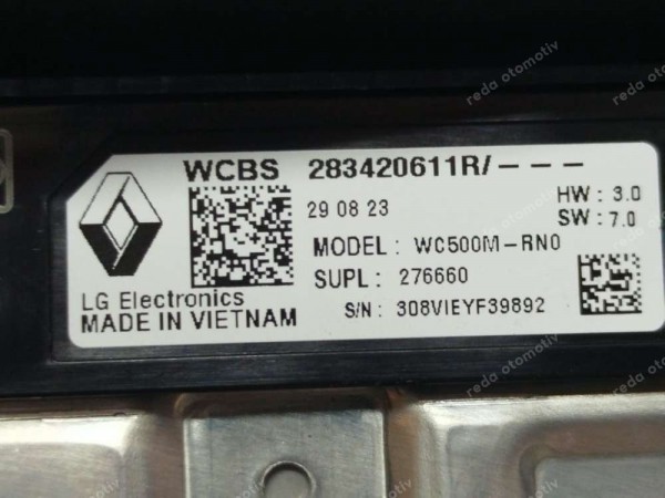 Renault Megane E-Tech Austral Kablosuz Şarj Cihazı Ünitesi 283420611R SP (BB120)