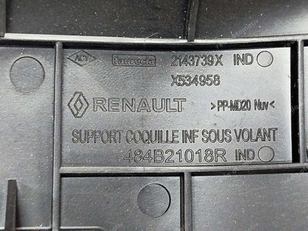 Renault Clio 5 Direksiyon Alt Muhafaza Bağlantı Braketi 484B21018R SP (EA111)