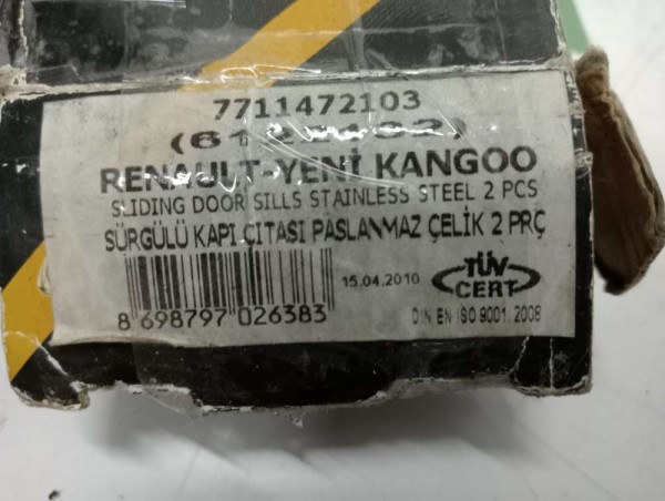 Renault Kangoo 3 Krom Sürgülü Kapı Çıtası 7711472103 YS YP [D-B-130]