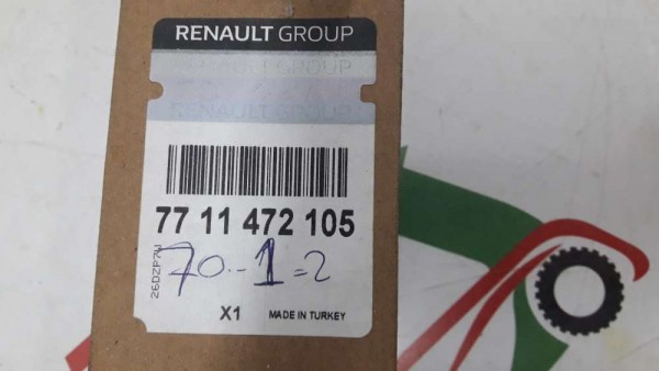 Renault Kangoo 2-3 Plaka Üstü Paslanmaz Çelik 7711472105 YP [D-B-130]
