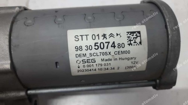 Opel Corsa F Marş Motoru 9830507480 SP (CG120)