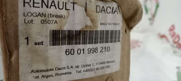 Dacia Logan MCV Tavan Port Bağlantı Çubukları Bar Yanlamasına YP [D-D-140]