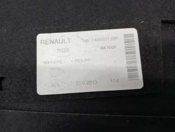 Renault Clio 4 Bagaj Travers Kaplaması Komple Takım [748893139R] [749341330R] YP [G-D-130]