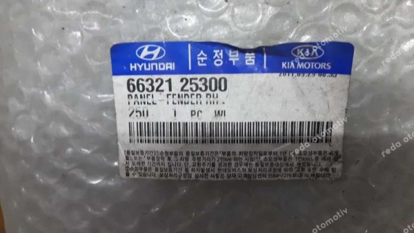 Hyundai Accent Sağ Ön Çamurluk 00 66321-25300 YP (HD110)