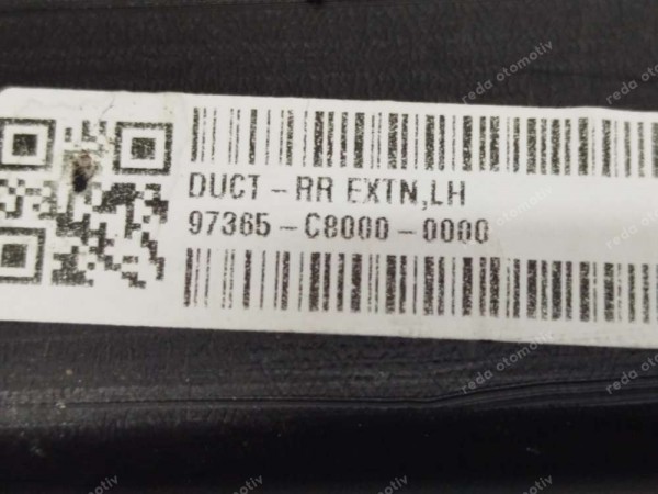 Hyundai İ20 Bayon Sol Arka Isı Borusu Hava Kanalı 97365-C8000 SP YP (AB110)