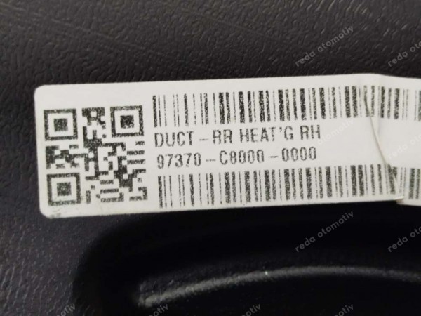 Hyundai İ20 Bayon Sağ Arka Isı Borusu Hava Kanalı 97370-C8000 SP YP (AB110)