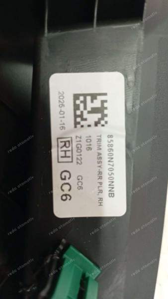 Hyundai Tucson Sağ Arka Direk Bakaliti Trim Orj. 85860-N7050 SP YP (EA-120)