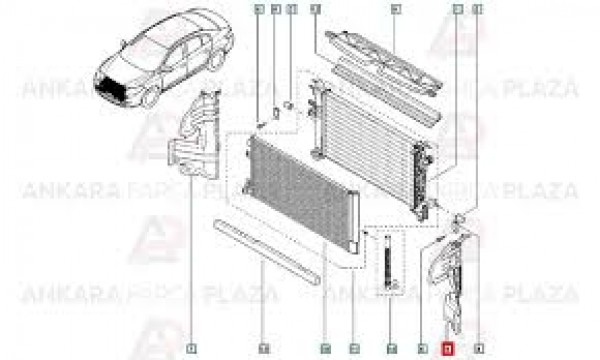 Renault Fluence Radyatör Davlumbazı Sol 214998005R HP CP