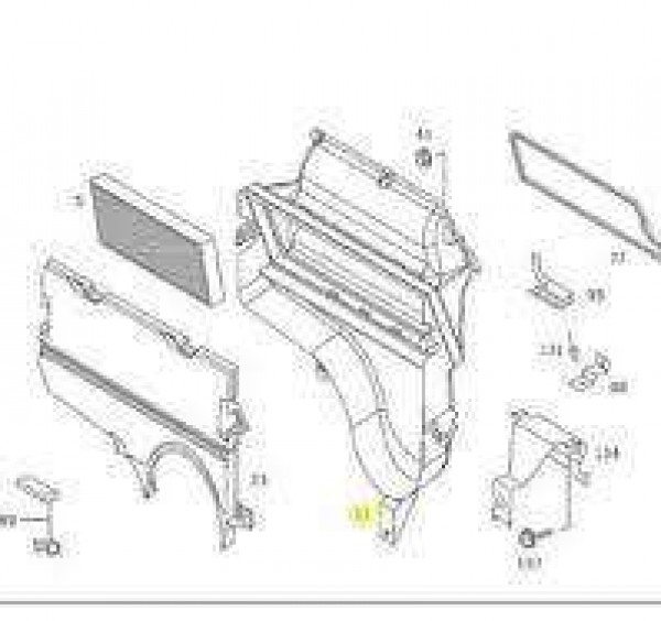 Mercedes Atego Hava Filtre Kutusu A9738360240 CP (D-G-110)