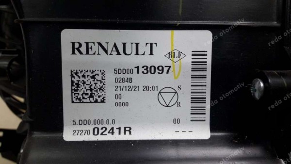 Renault Clio5 Kalorifer Kutusu 272700241R SP YP