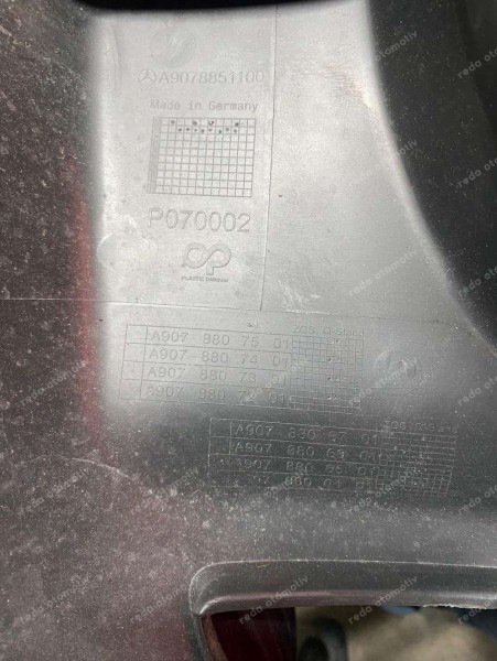 Mercedes Sprinter Arka Tampon Sağ Tampon Eki