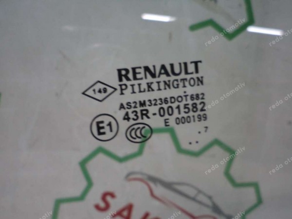 Renault Laguna 3 Sol Arka Kapı Camı Orjinal Sıfır 823010001R YP (GH-120)