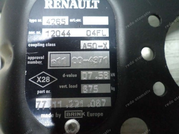 Renault Megane 2 Çeki Demiri Orjinal 7711221087 YP (AF-126)